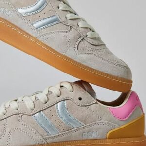 Coolway Sneakers in Beige and Pink with Gum Sole